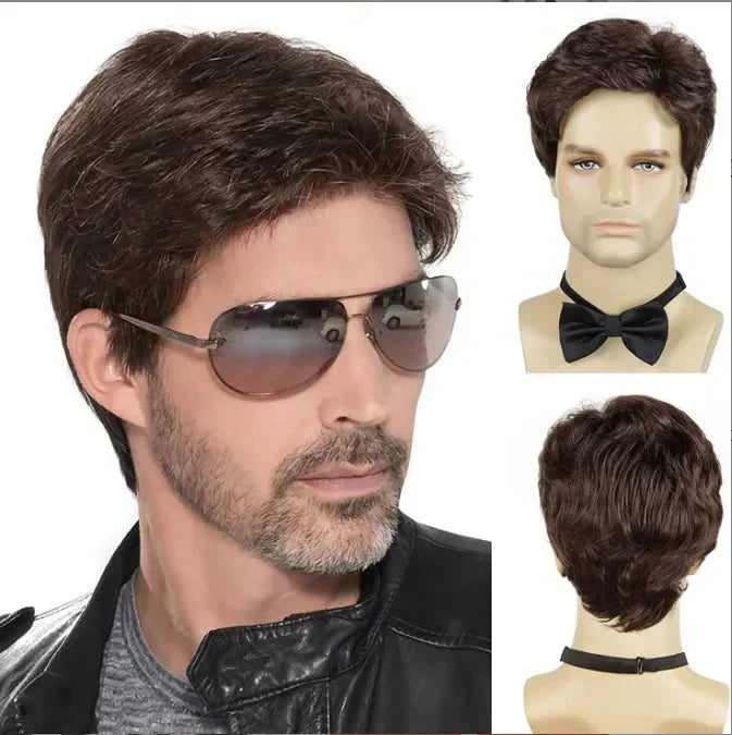 Men's wig(Secure online payment, you can apply for a refund if you are not satisfied)