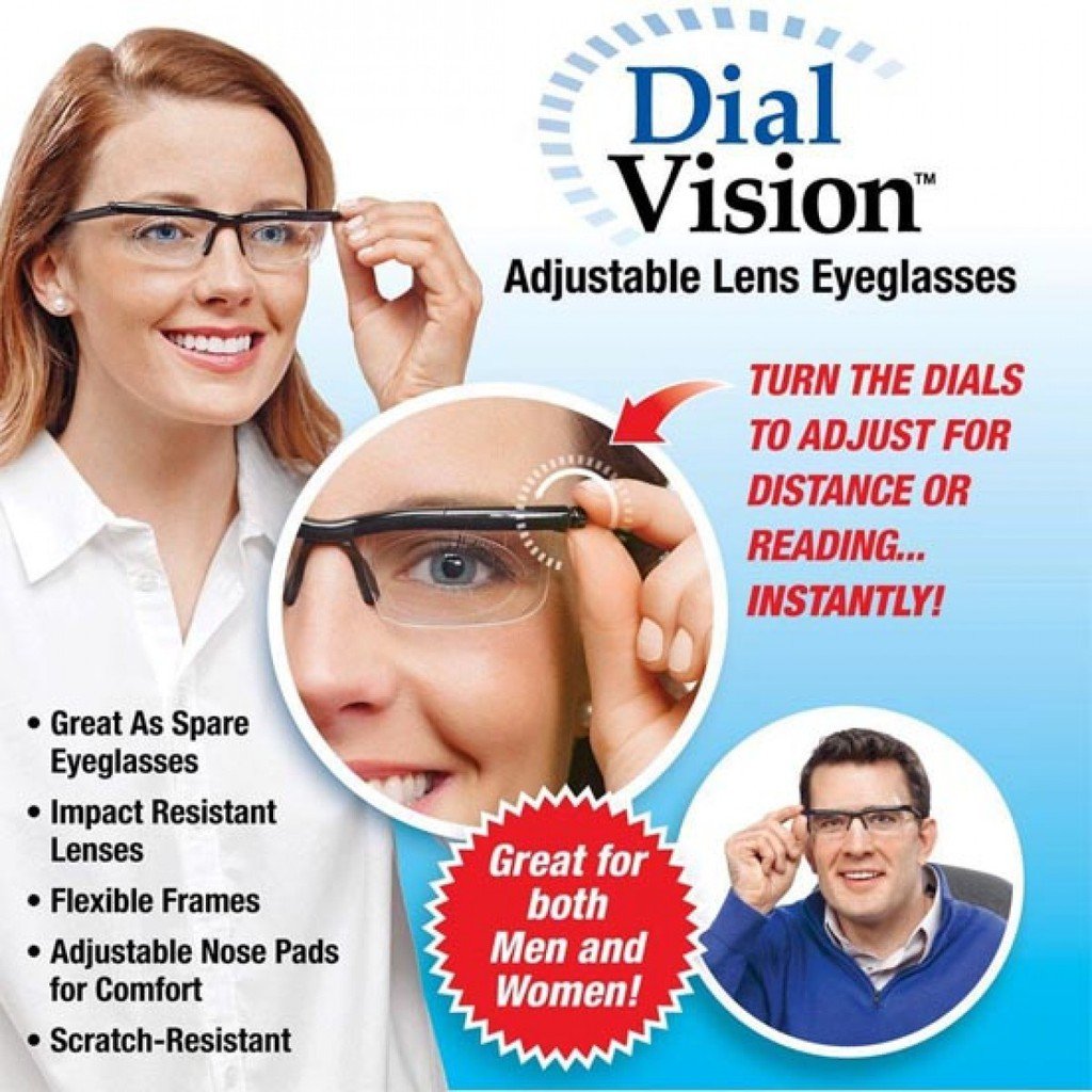Adjustable focus reading glasses【🇮🇳COD + Local Stock !!!】